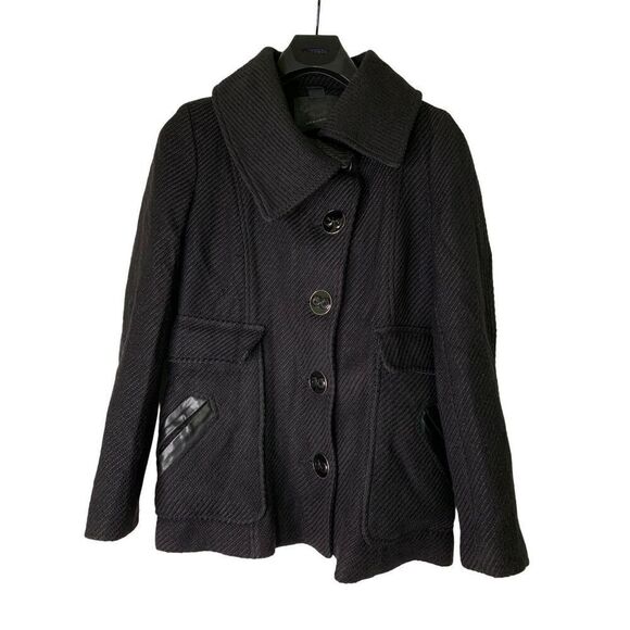 Mackage wool blend coat black women's size small - Picture 1 of 8
